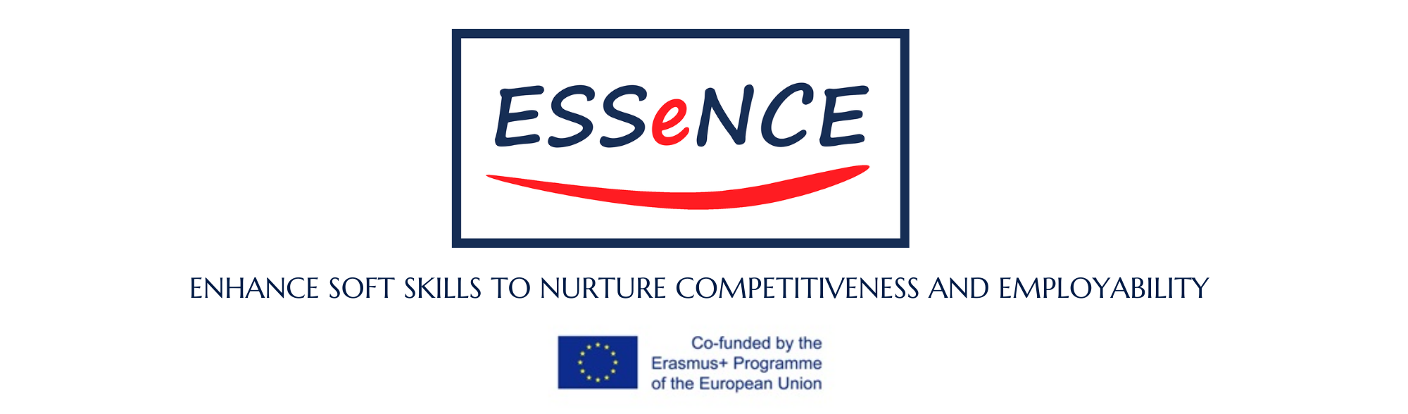 Essence logotype and Erasmus logo
